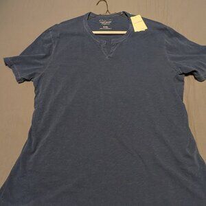 Original Lucky Brand Notch Neck Tee Blue Mens XXLarge NWT